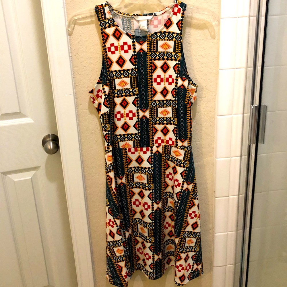 H&M patterned dress size S